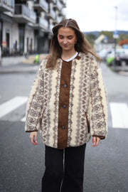 Memma Coat Ecru/Brown