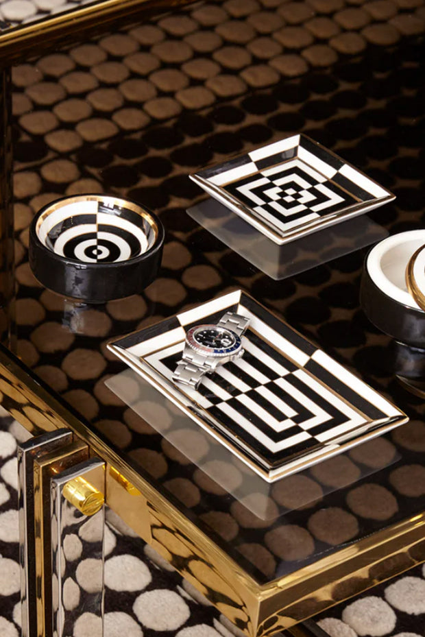 Op Art Rectangle Serving Tray