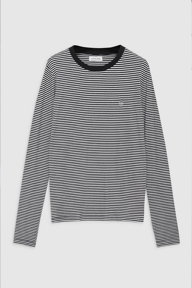 Rylan Tee - Black and White Stripe