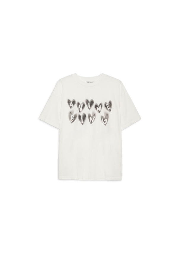 Cade Tee Hearts - Ivory