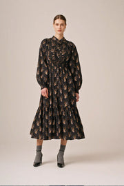 Poplin Smocking Dress - Midnight Paisley