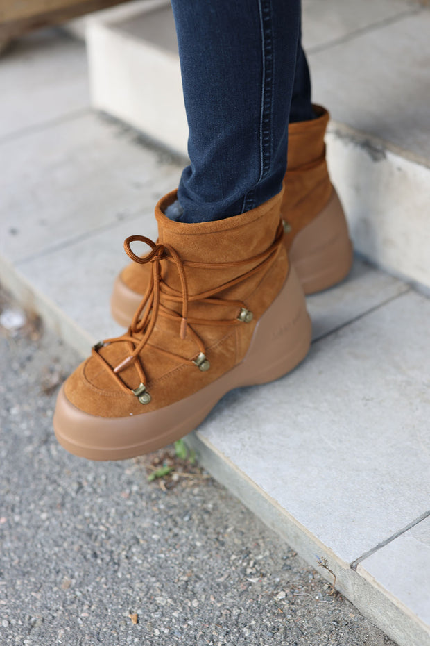 Luna Boot Suede - Cognac