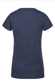 Womens Bamboo T - Shirt - Blue Melange