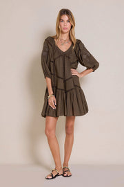 Holly Dress - Olive Green