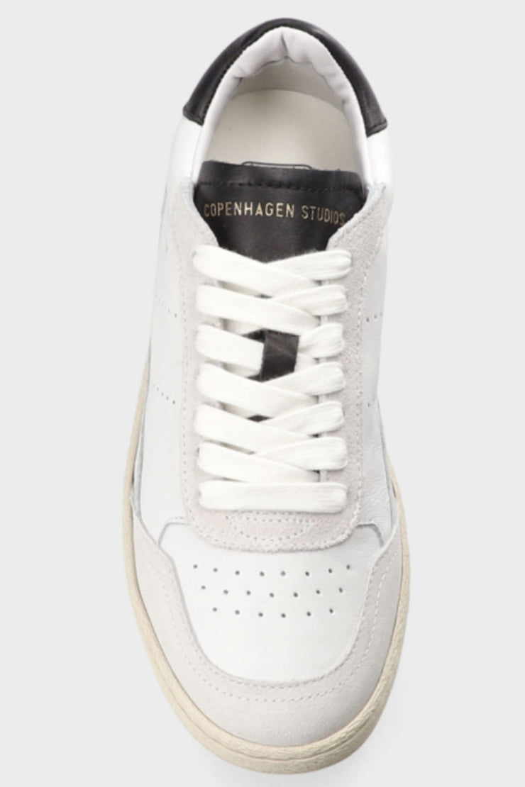 Leather Mix white/Black