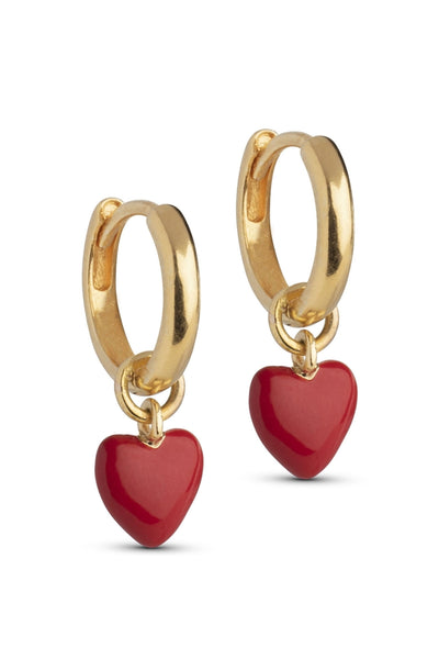 Amore Hoops - Red