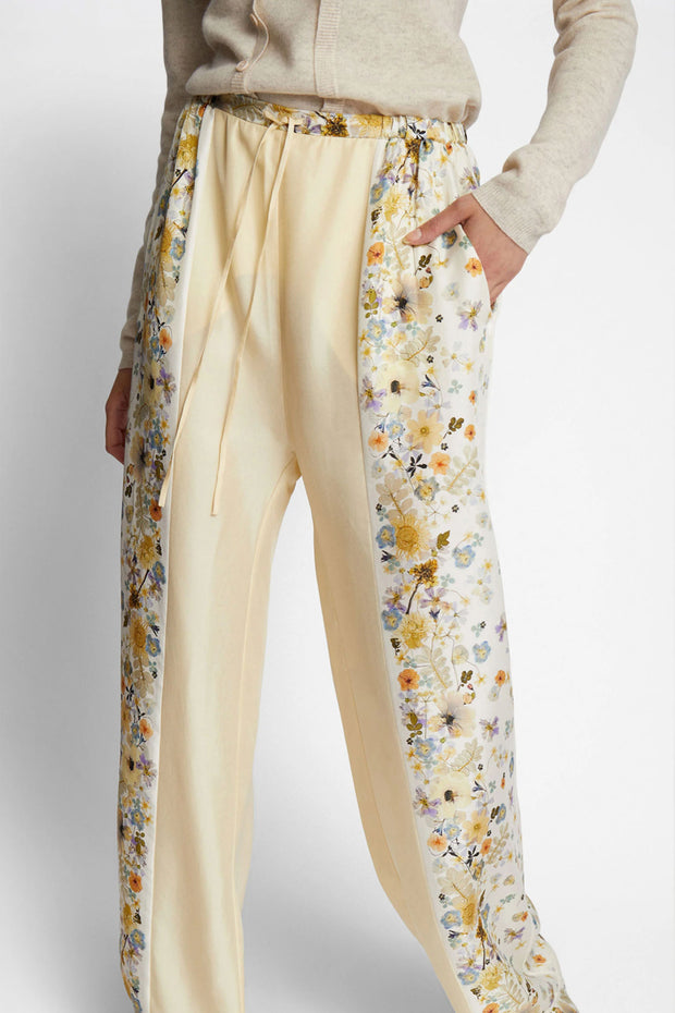 FABERT SILK Pants - Creme