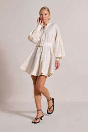 Bertie Short Dress - Antique White