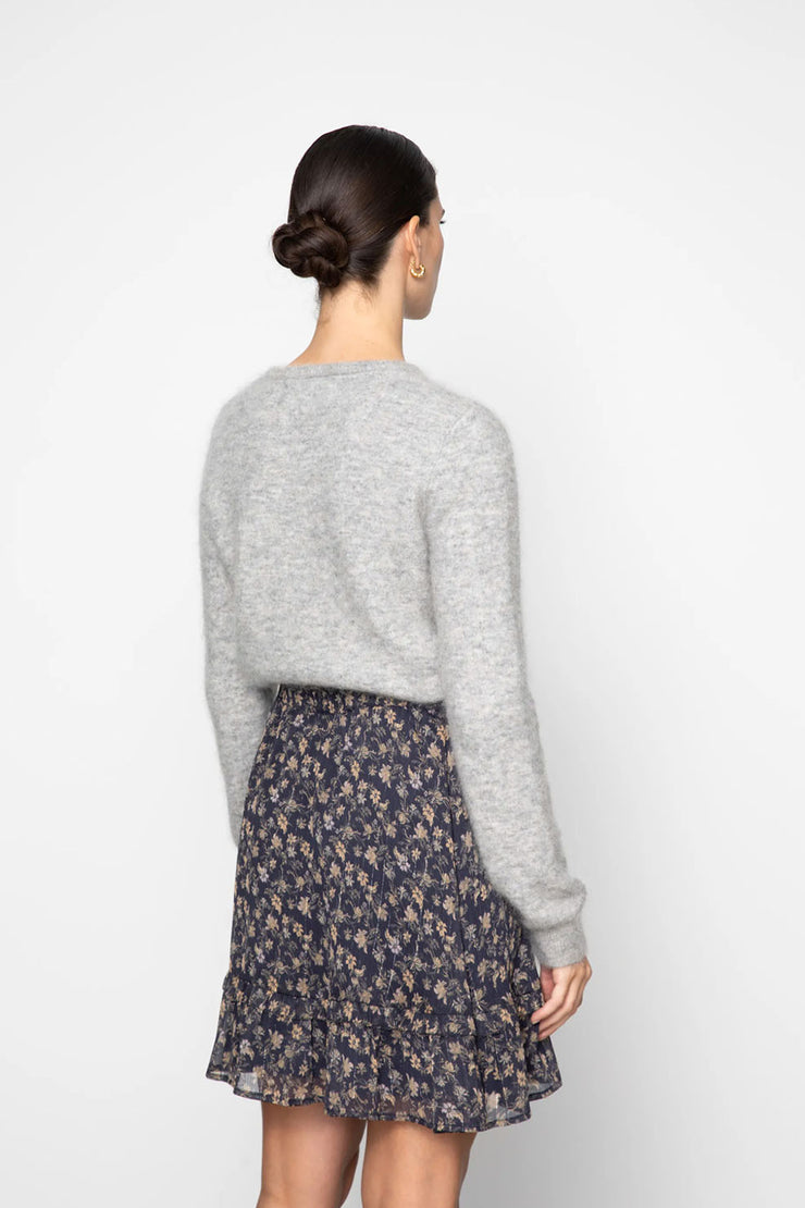 Sunniva Skirt - Navy Dahlia Print