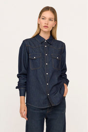 Cate Shirt Rinse Denim