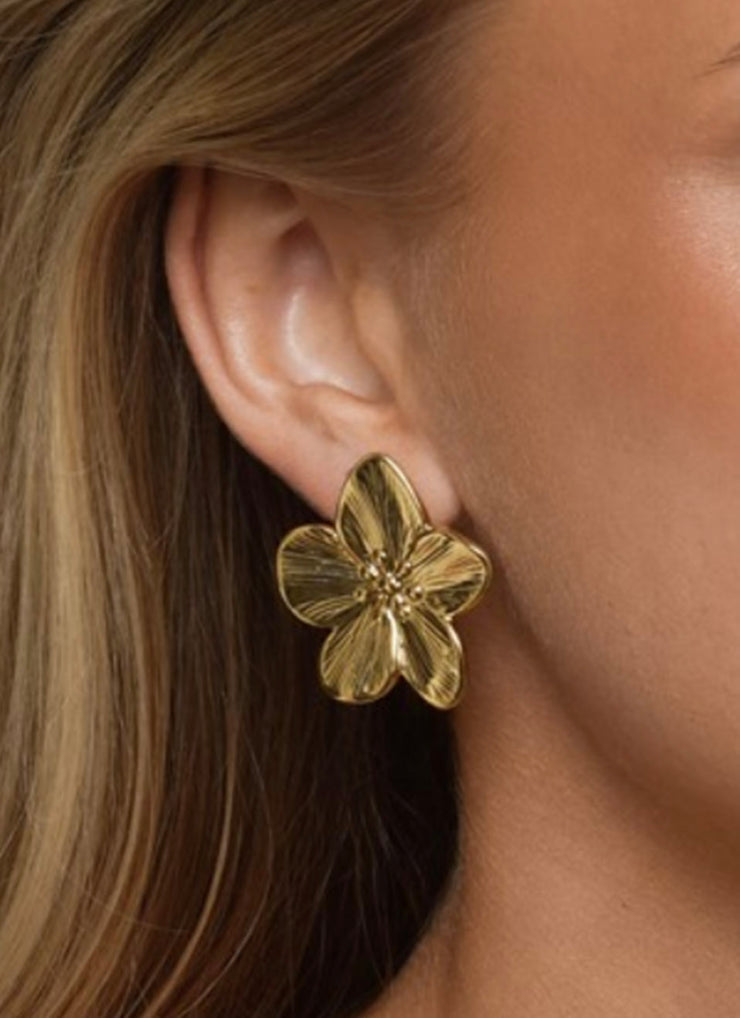 Maebry - Statement Flower Stud Earrings