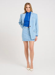 VellaGZ Short Skirt - Light Blue Washed