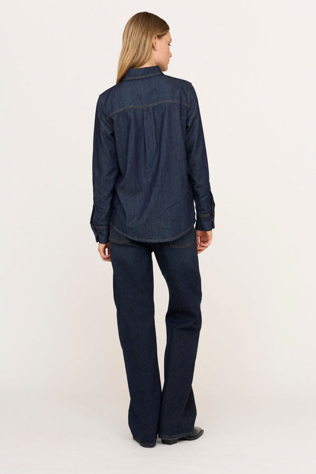 Cate Shirt Rinse Denim