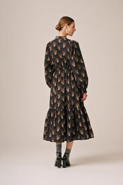 Poplin Smocking Dress - Midnight Paisley