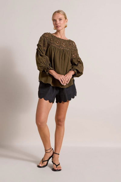 Makayla Top - Olive Green