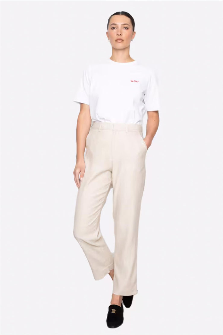 Alicia Trousers - Light Sand Melange