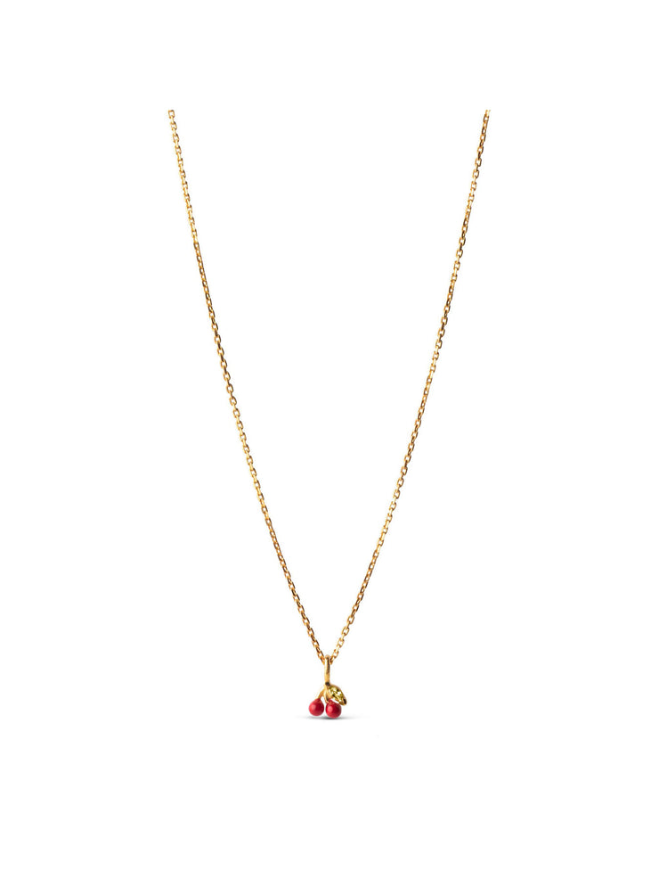 Cherry Necklace - Red