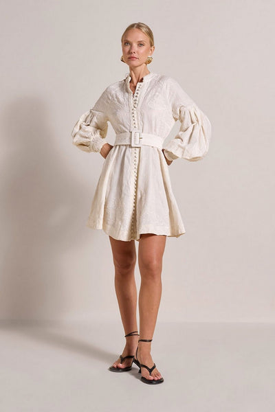 Bertie Short Dress - Antique White