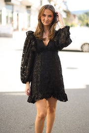 Devore Mini Dress - Black