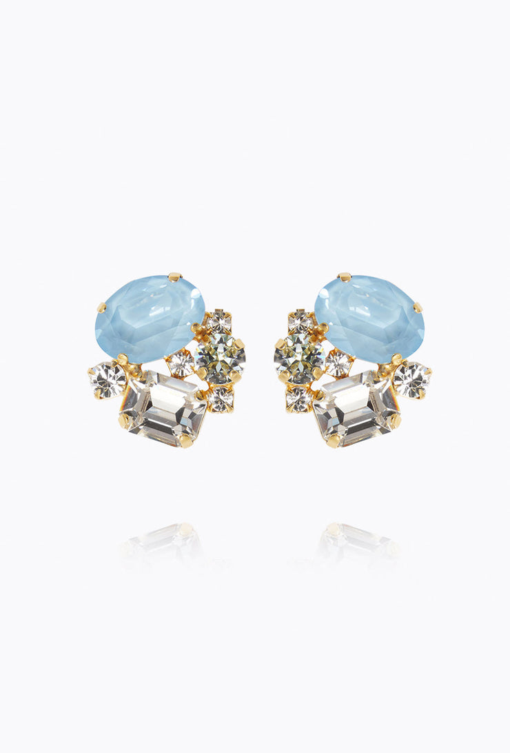 Mini Carolina Earrings - Sky Combo