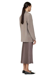 Bar silk Skirt - Iron