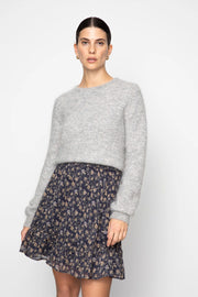 Sunniva Skirt - Navy Dahlia Print