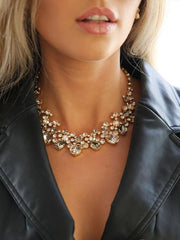 Aurelia Necklace - Greige/Silk Combo