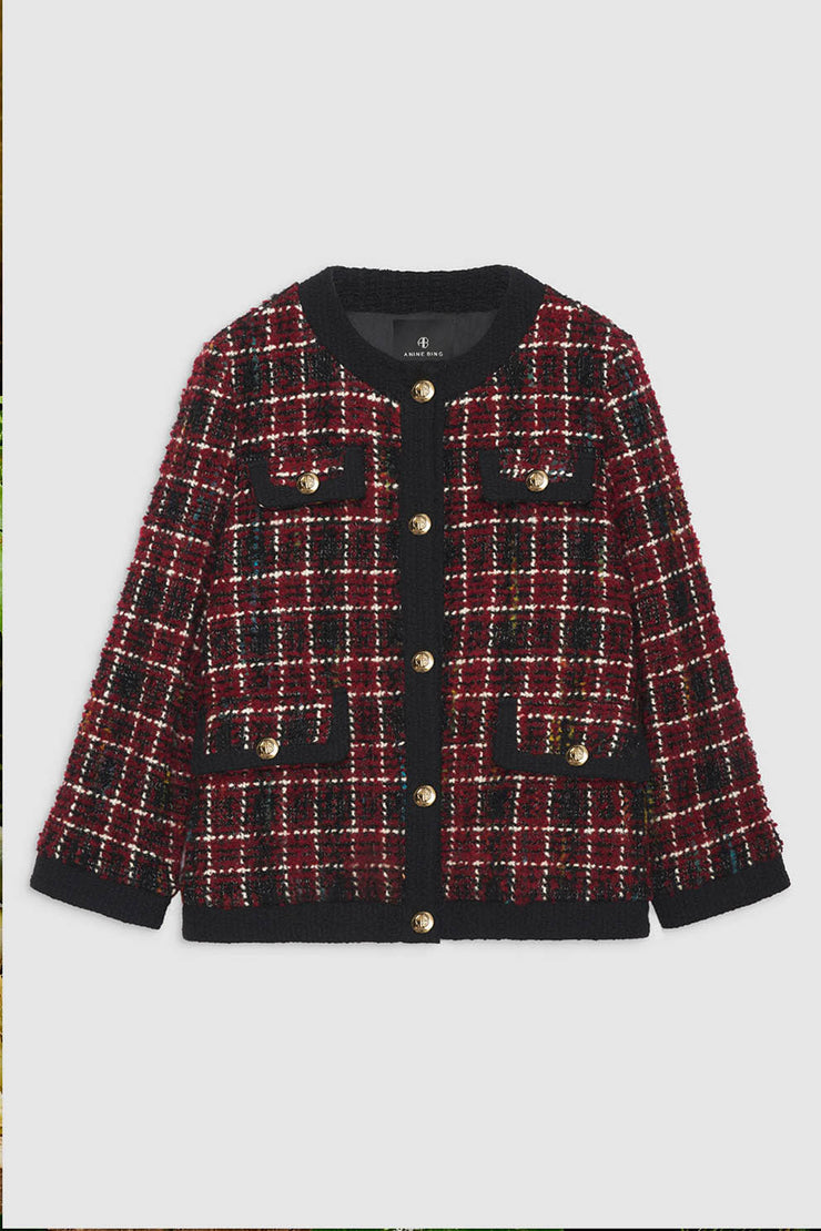 Lydia Jacket - Cherry Plaid