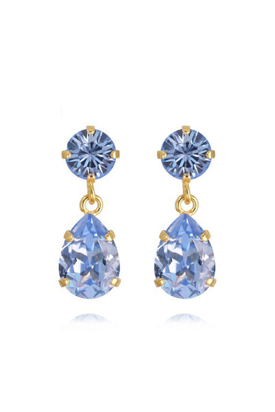 Mini Drop Earring - Light Sapphire