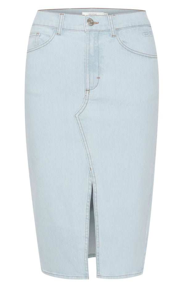 DeniaGZ HW Midi Skirt - Light Blue Washed