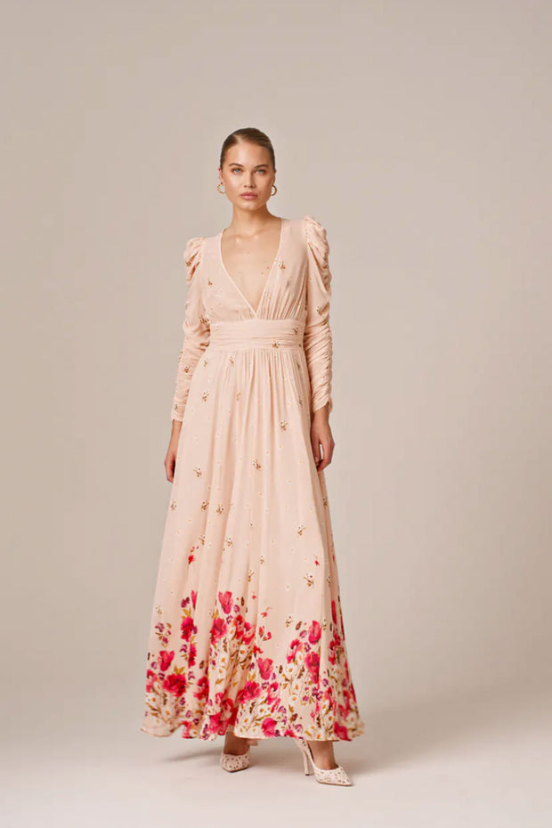 Georgette Maxi Dress - Wild Flowers