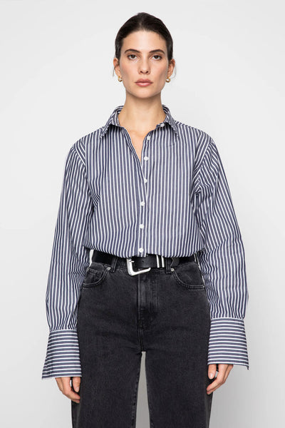 Fritila Shirt - Dark Navy Stripe