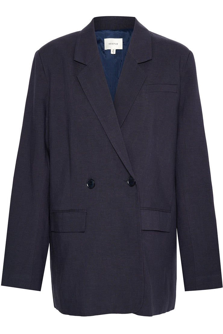 LizaGZ linen Blazer - Tammy Navy