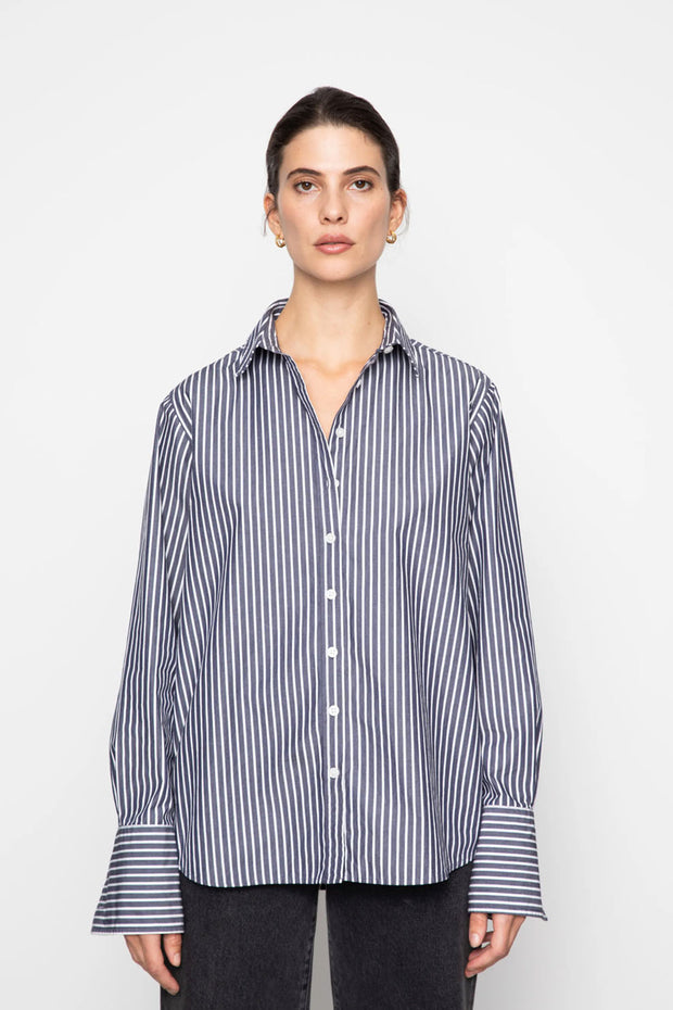 Fritila Shirt - Dark Navy Stripe