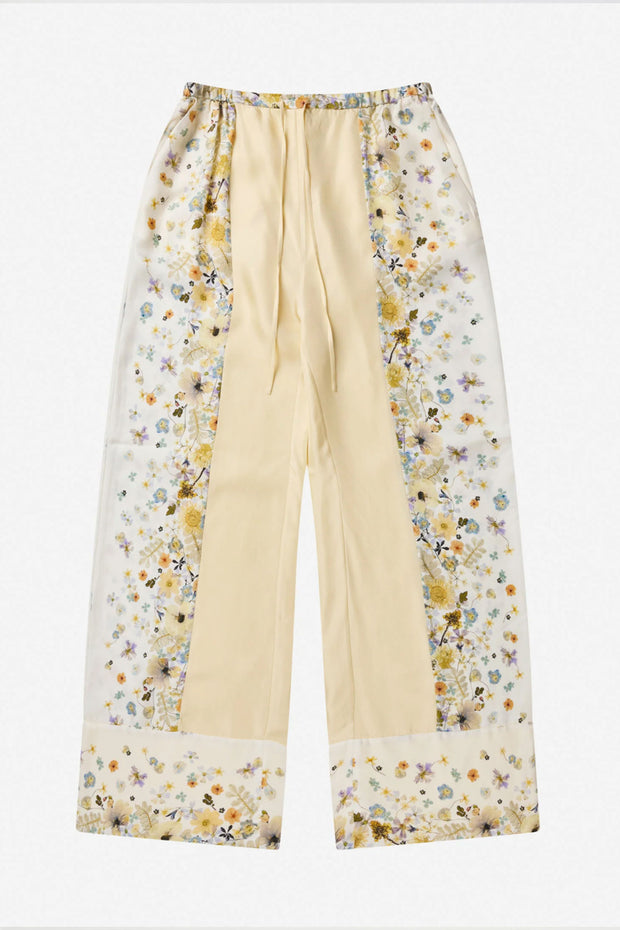 FABERT SILK Pants - Creme