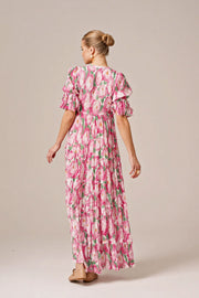 Bohemian Maxi Dress - Peonies