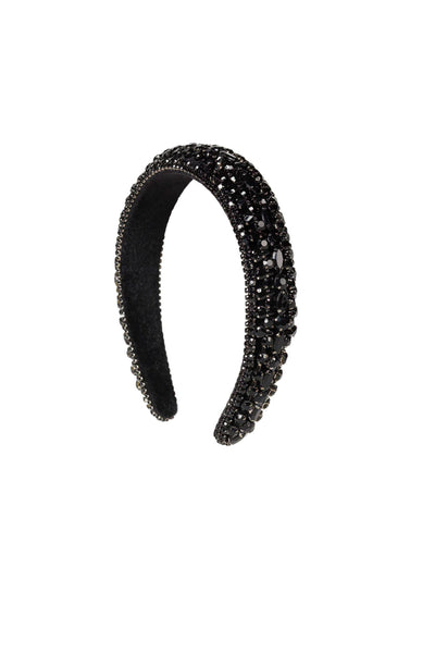 Crystal Hair Band - Black