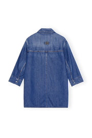Light Denim Oversized Shirt - Mid Blue Vintage