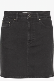 TilliaGZ Short Skirt- Dark Grey Washed