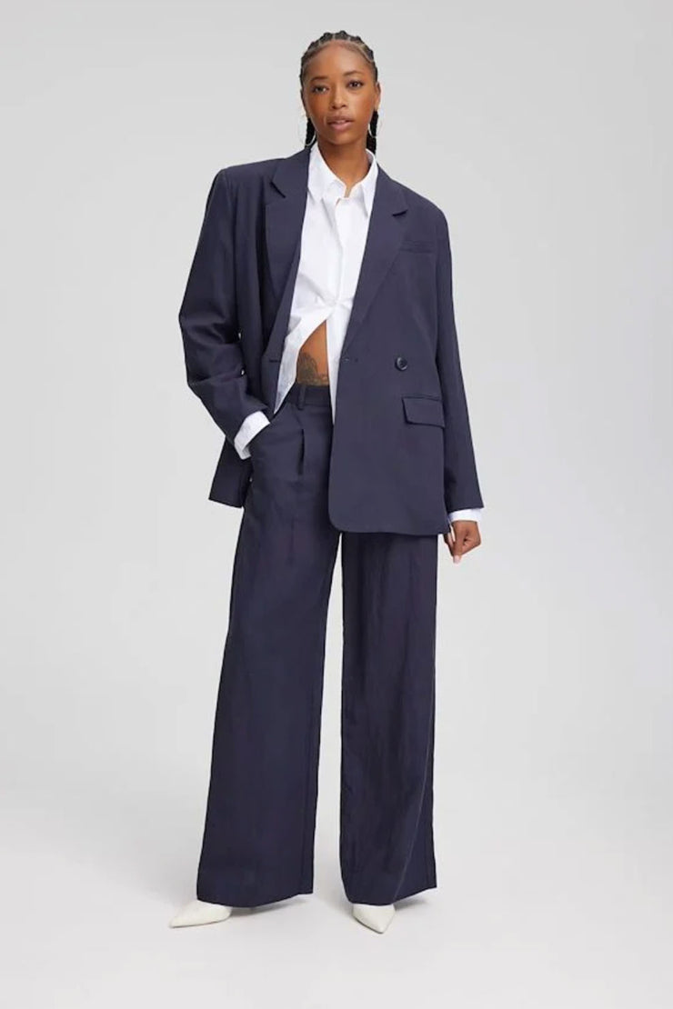 LizaGZ linen Blazer - Tammy Navy