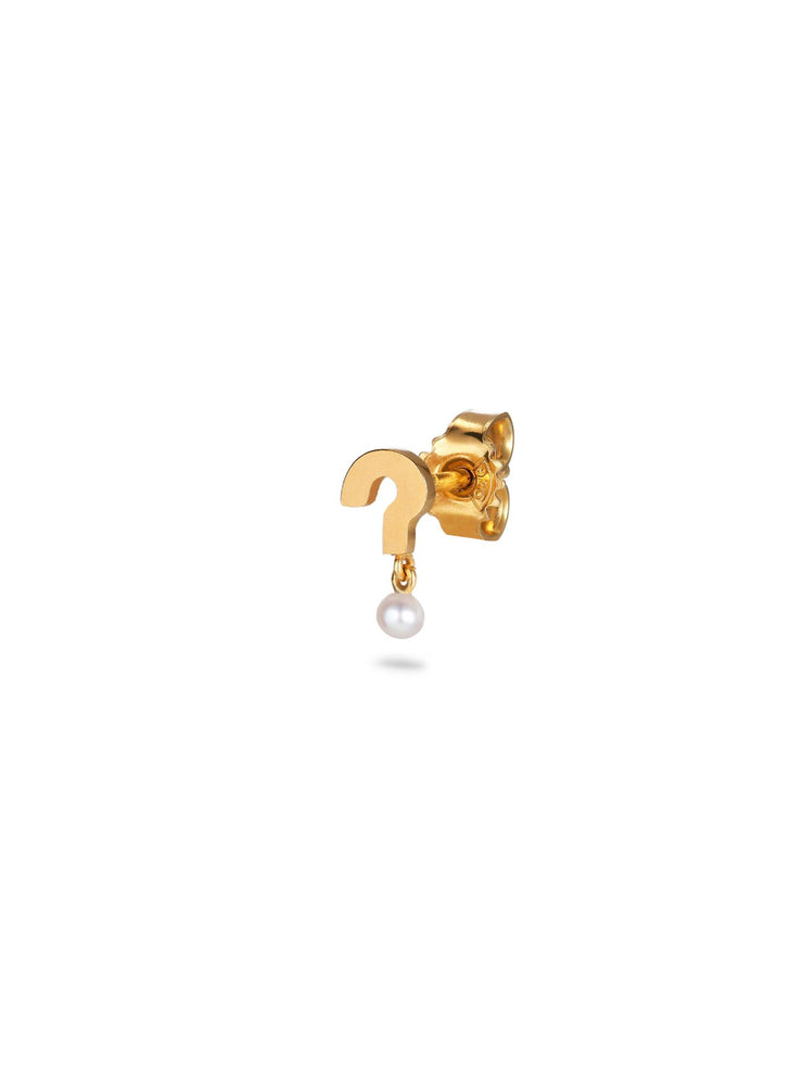 Row Pearl What Earring - Gold