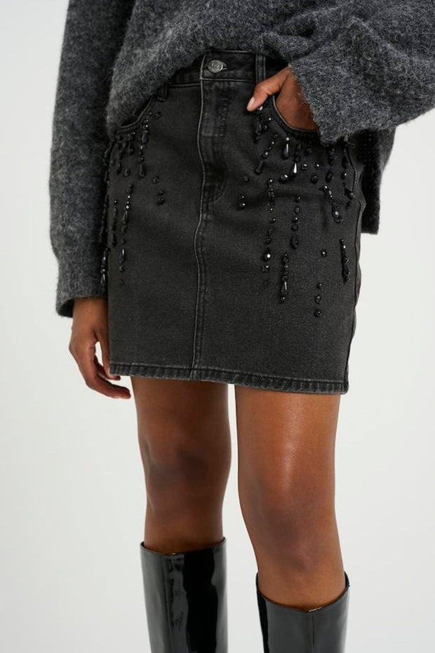 SimilinaGZ Short Skirt - Dark Grey