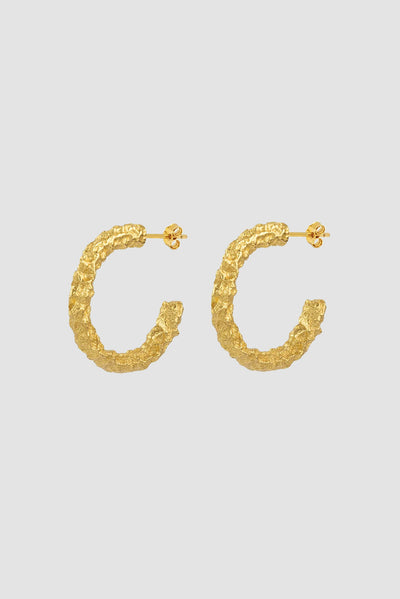 Moonstruck Hoop Earrings Gilded