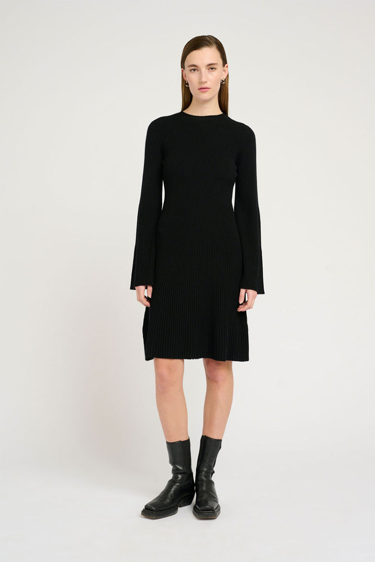 AntaliGZ Wool Short Dress - Black