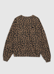 Miles Sweatshirt - Black and Brown Leopard