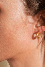 Trinket Hoop Earrings Gilded