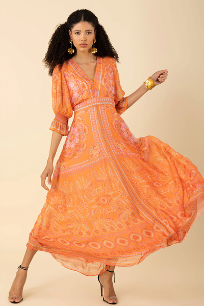 Treasure Dress - Orange