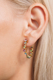 Mini Antonia Earrings - Rainbow Combo