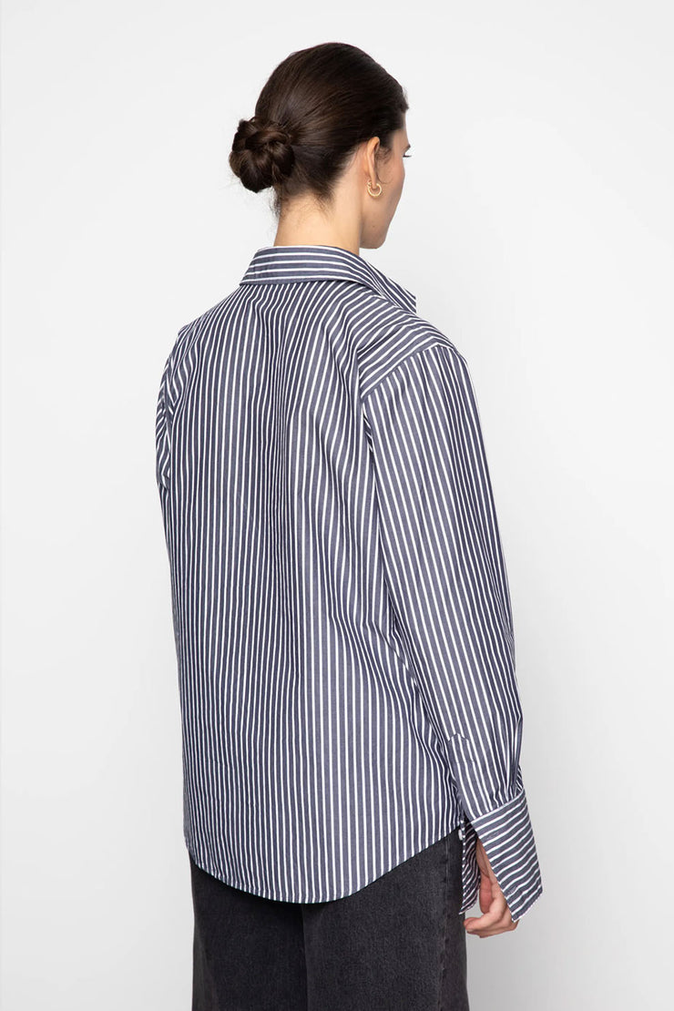 Fritila Shirt - Dark Navy Stripe