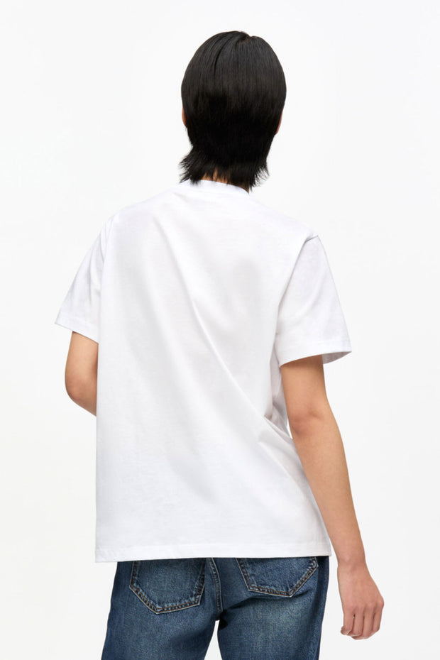 Basic Jersey TEDDY Relaxed T-Shirt - Bright White